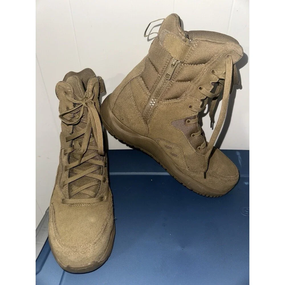 Volcom Stone Force 8” Comp Toe Tactical Boots Men Size 10M Coyote Brown VM30702